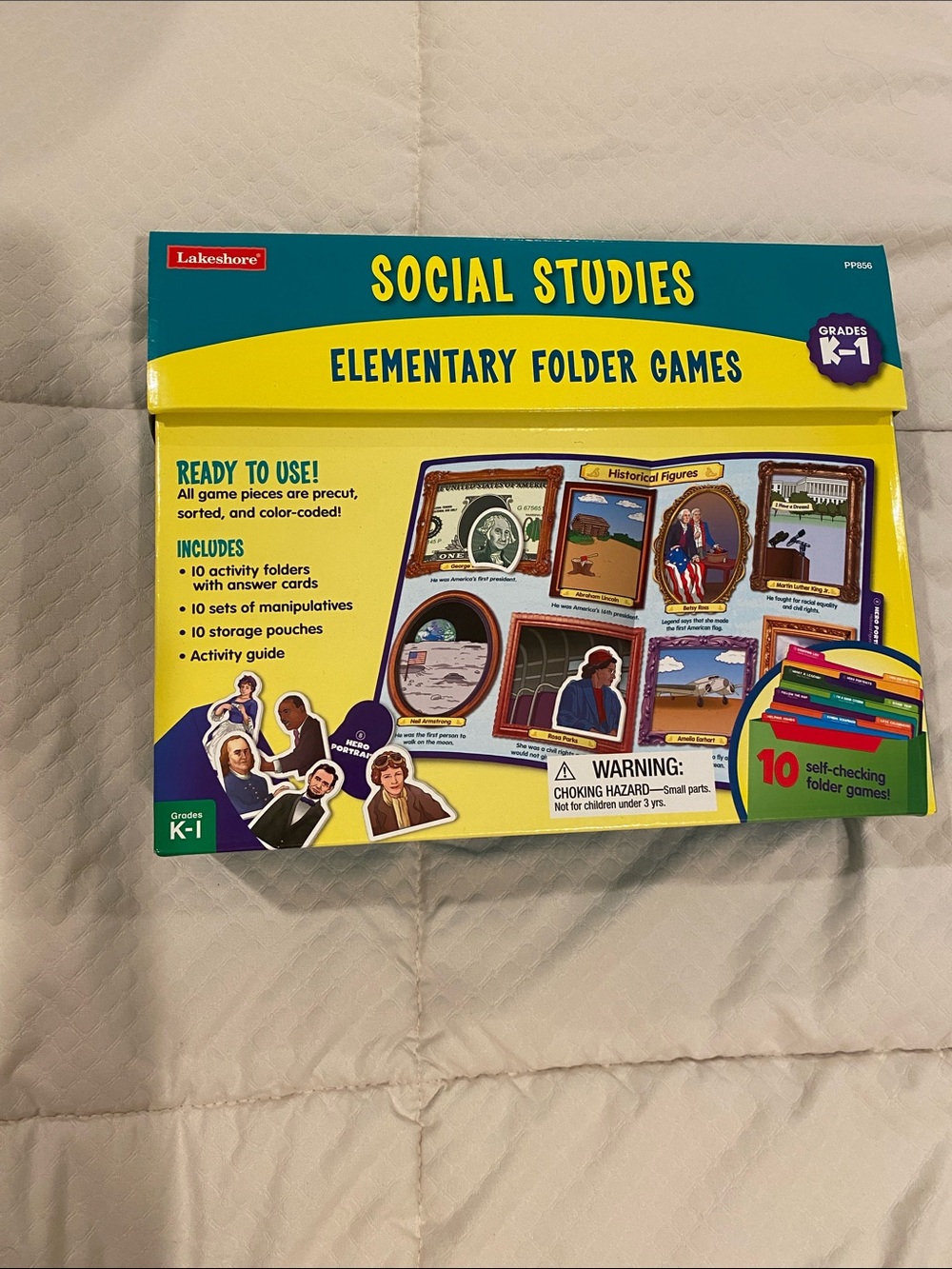 Lakeshore Social Studies Elementary Folder Games - Yellow & Teal